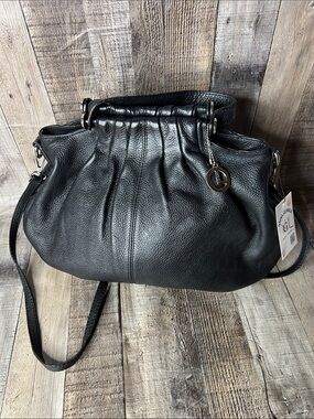 L. Credi Black Crossbody Handbag